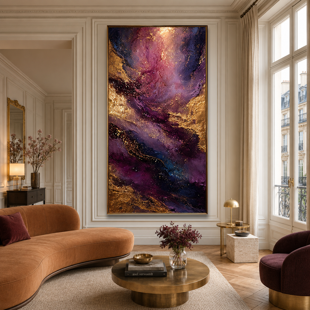 AVIORART Stardust Gold Wall Art Canvas