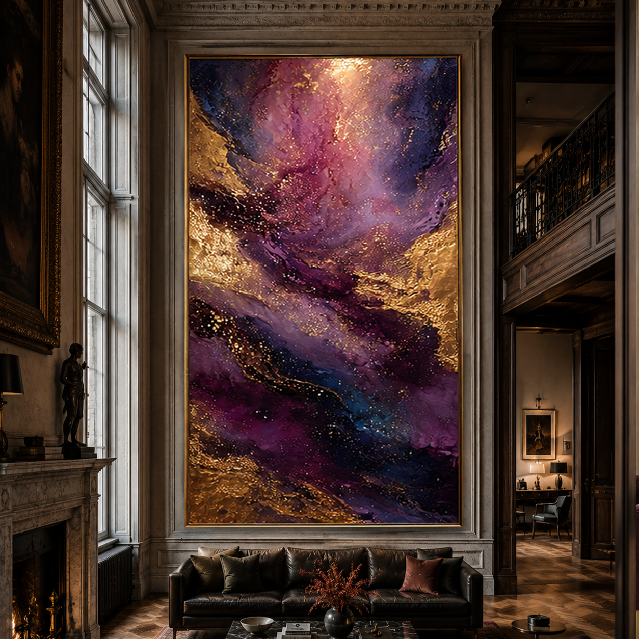 AVIORART Stardust Gold Wall Art Canvas