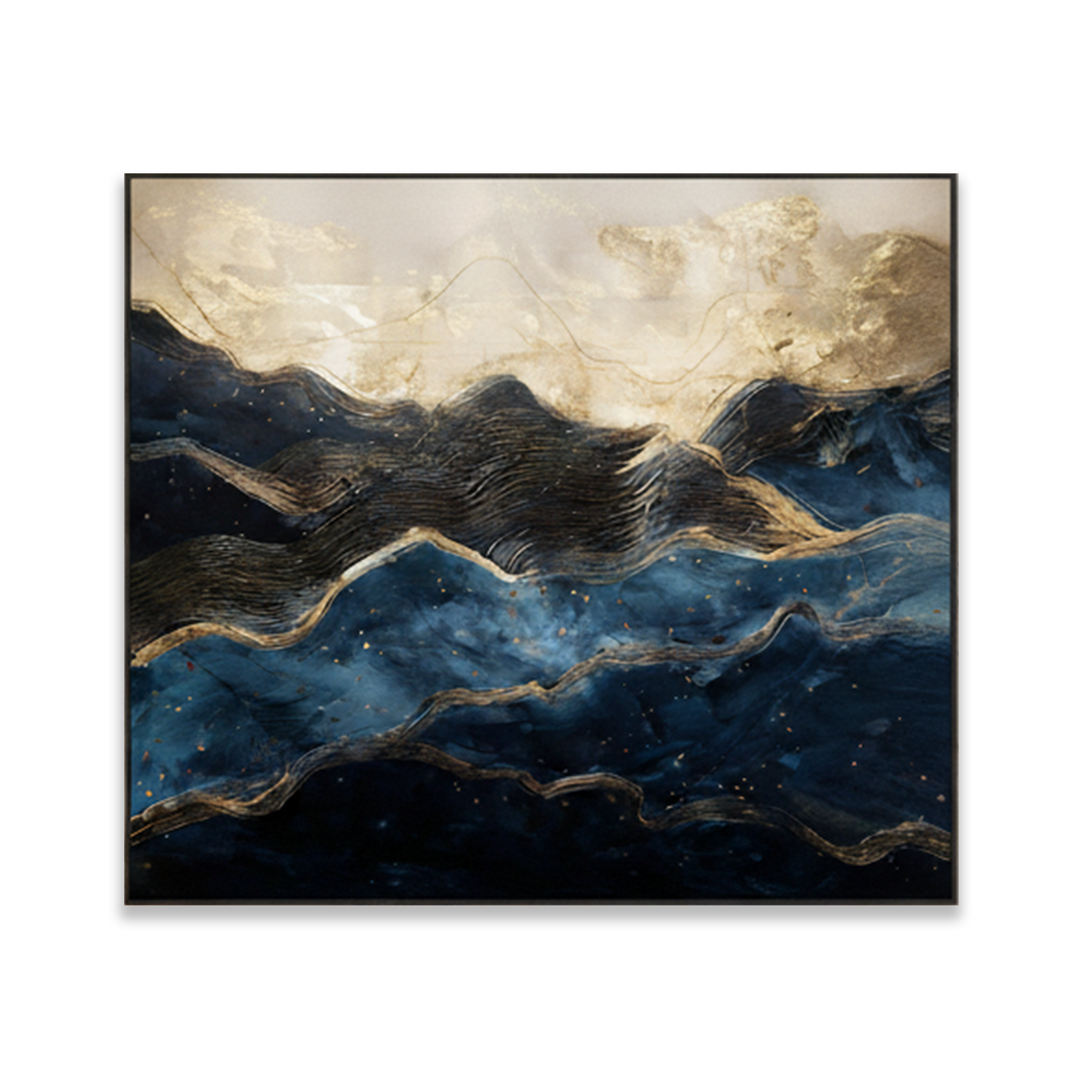 AVIORART Starlit Mountains Wall Art Canvas