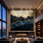 AVIORART Starlit Mountains Wall Art Canvas