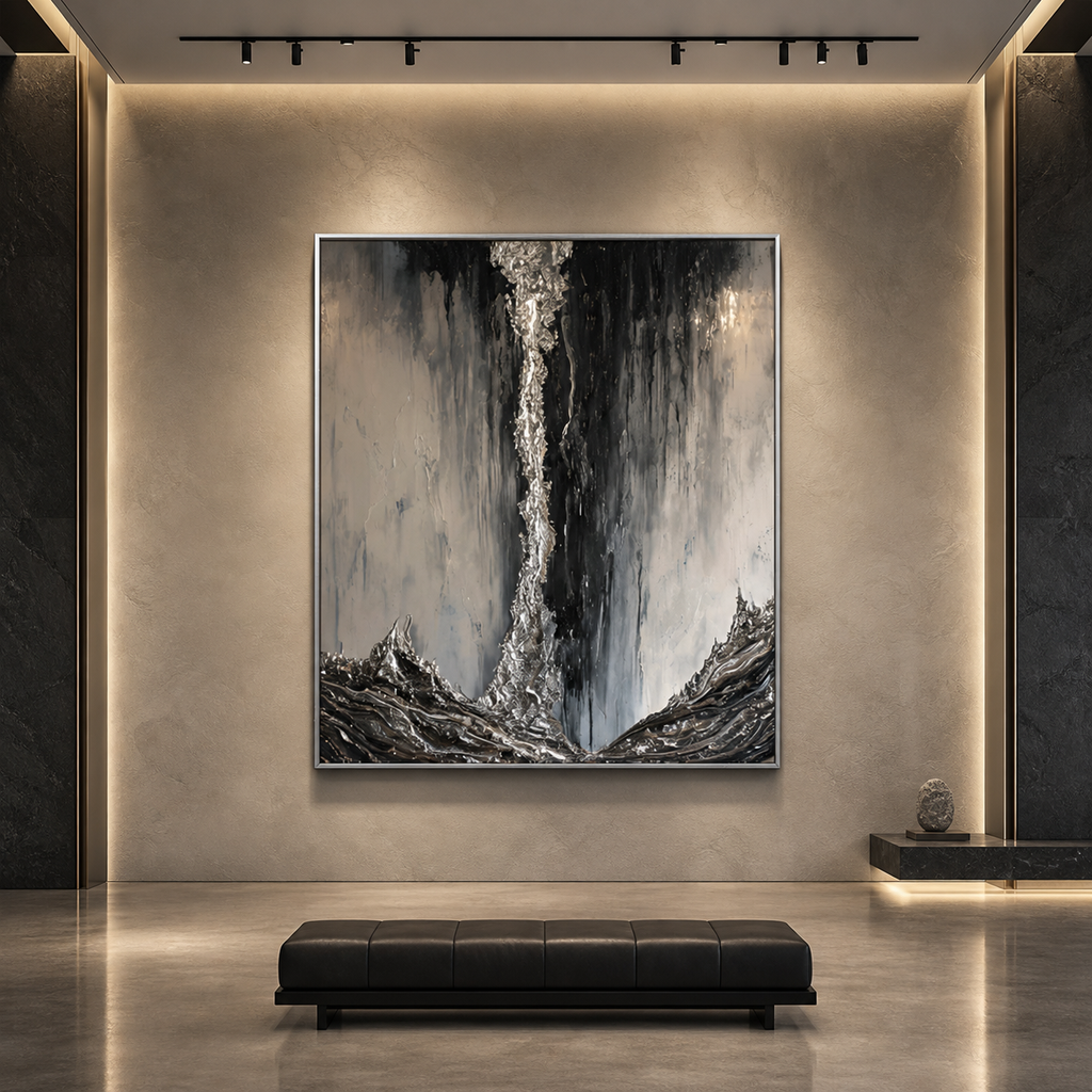 AVIORART Stone Waterfall Wall Art Canvas