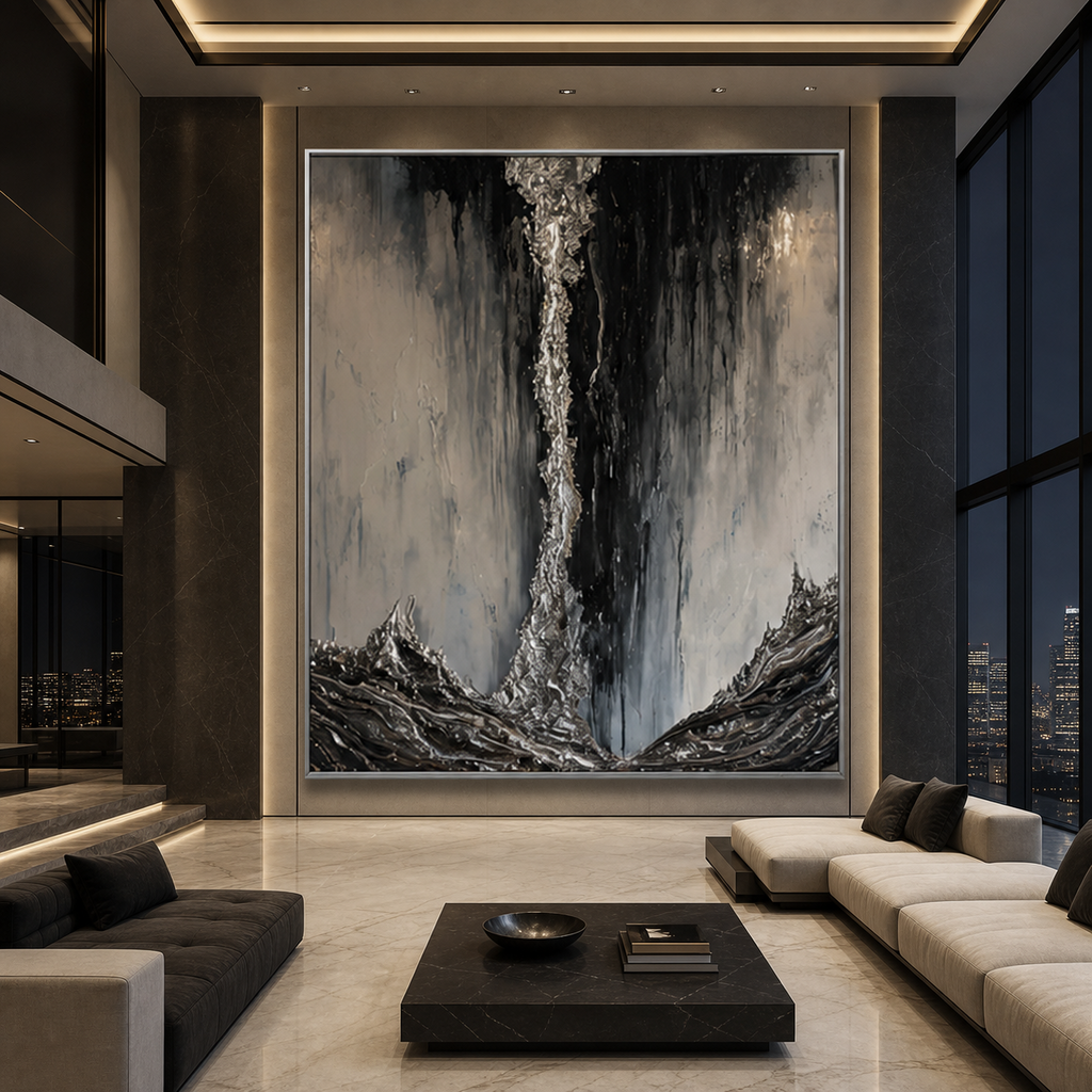 AVIORART Stone Waterfall Wall Art Canvas