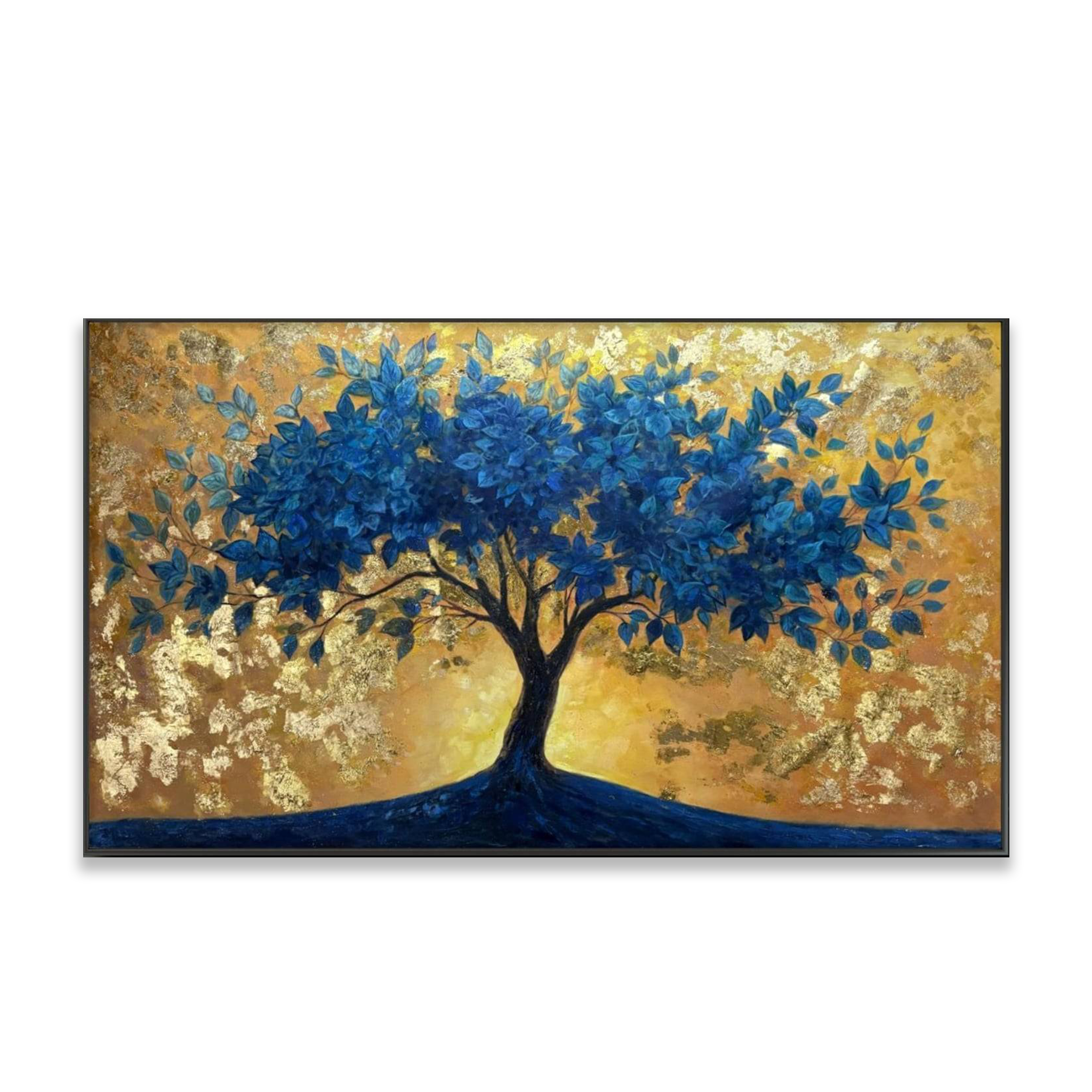 AVIORART Sun Kissed Sapphire Tree Wall Art Canvas