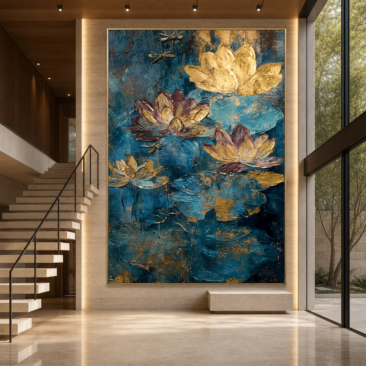AVIORART Temple of Petals Wall Art Canvas