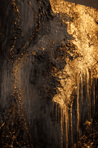 AVIORART Gold Falls Wall Art Canvas