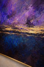 AVIORART Gold at Midnight Wall Art Canvas