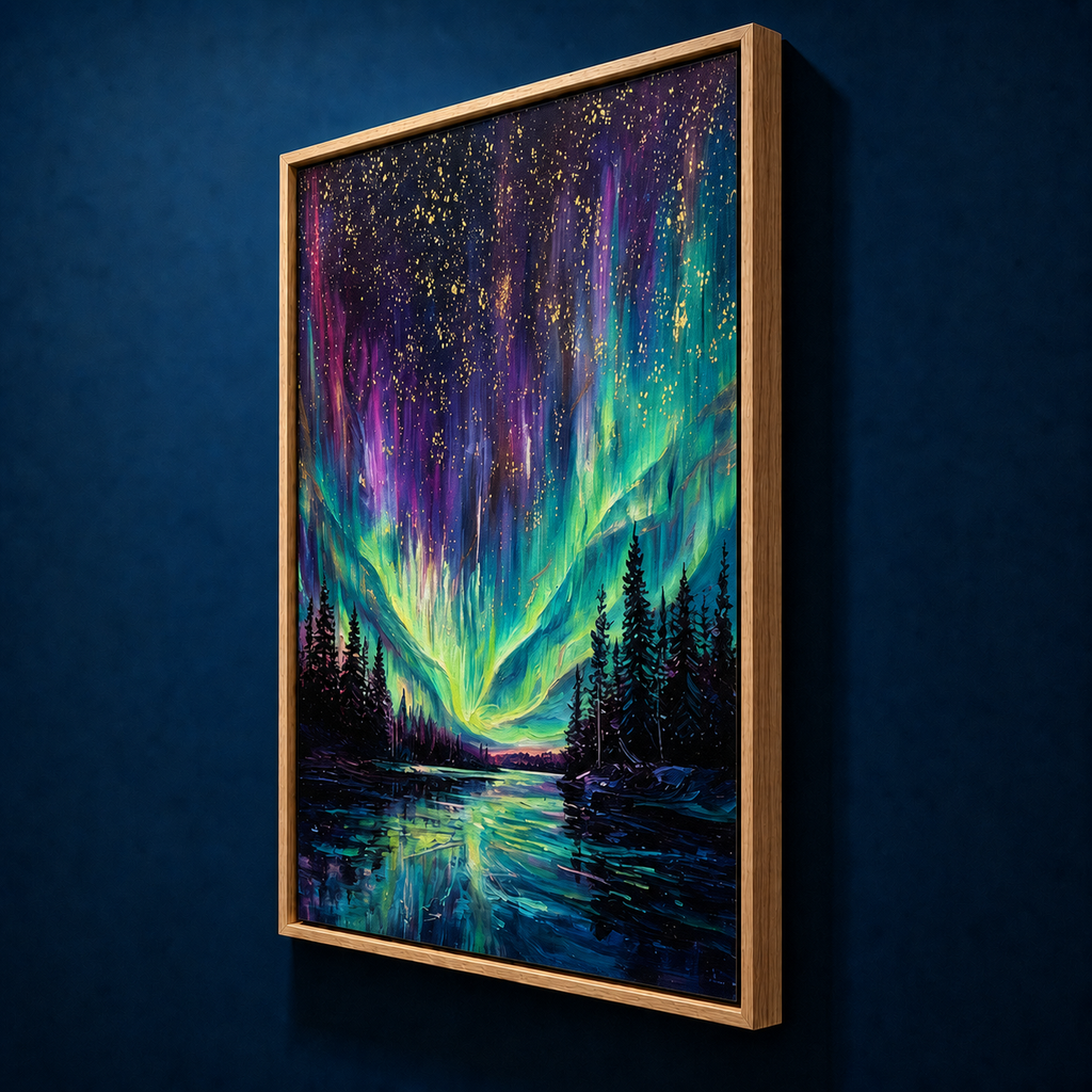 AVIORART The Glowing Lake Wall Art Canvas
