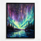 AVIORART The Glowing Lake Wall Art Canvas