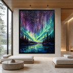AVIORART The Glowing Lake Wall Art Canvas