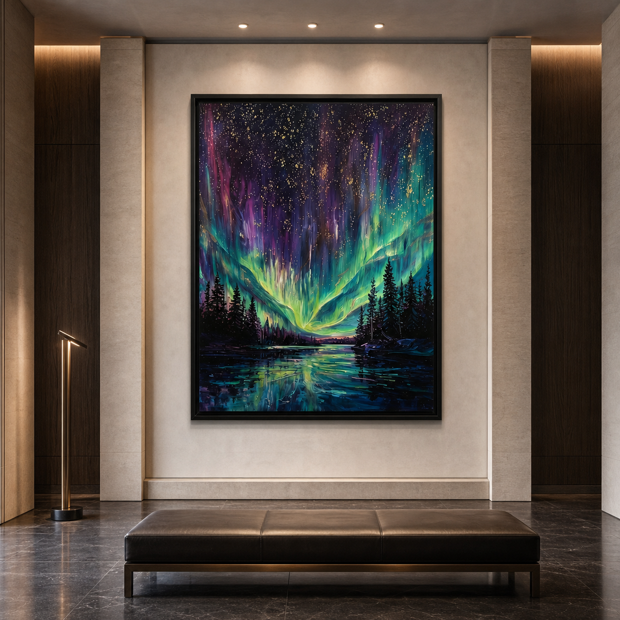 AVIORART The Glowing Lake Wall Art Canvas