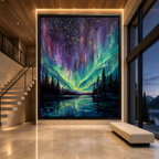 AVIORART The Glowing Lake Wall Art Canvas