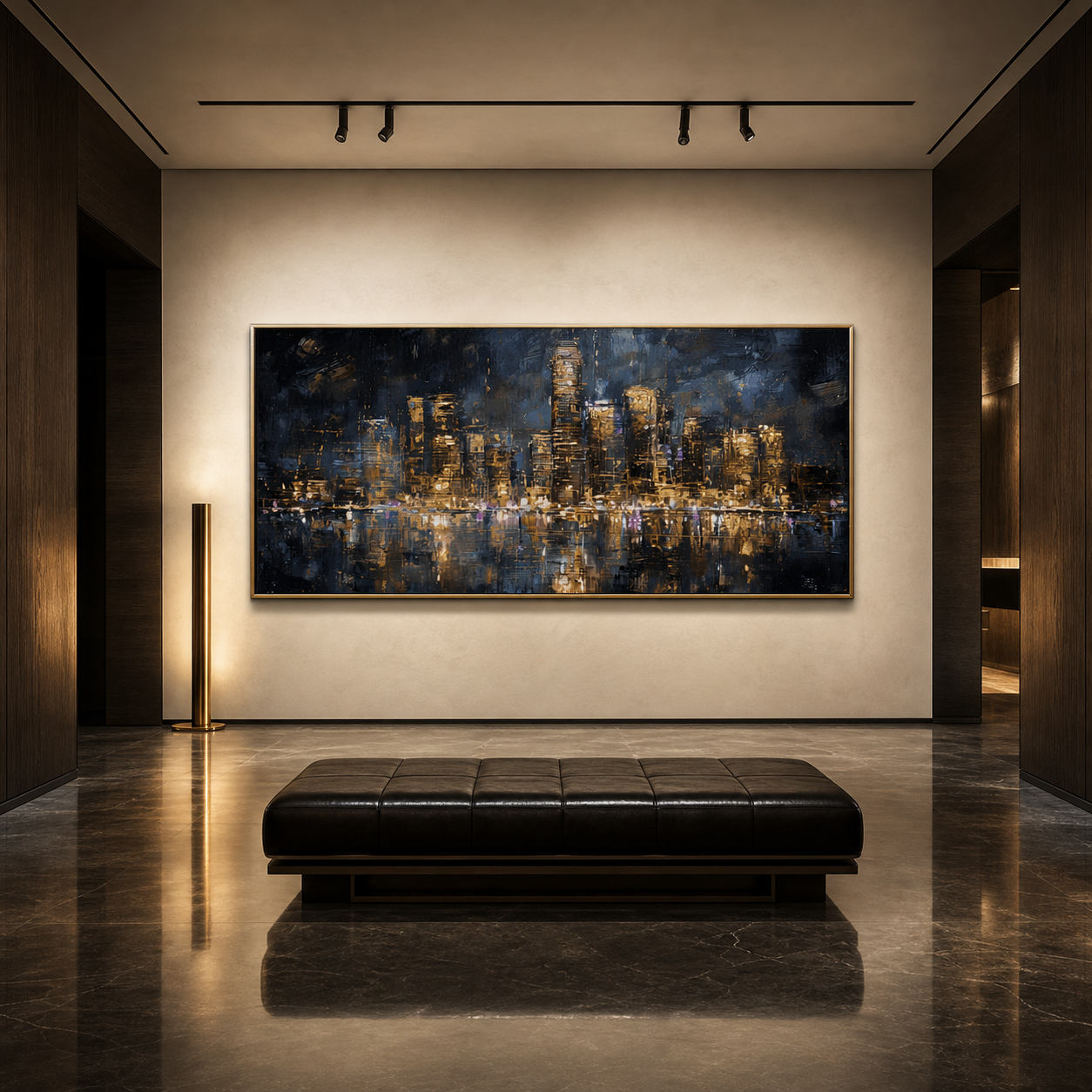 AVIORART The Golden Skyline Wall Art Canvas