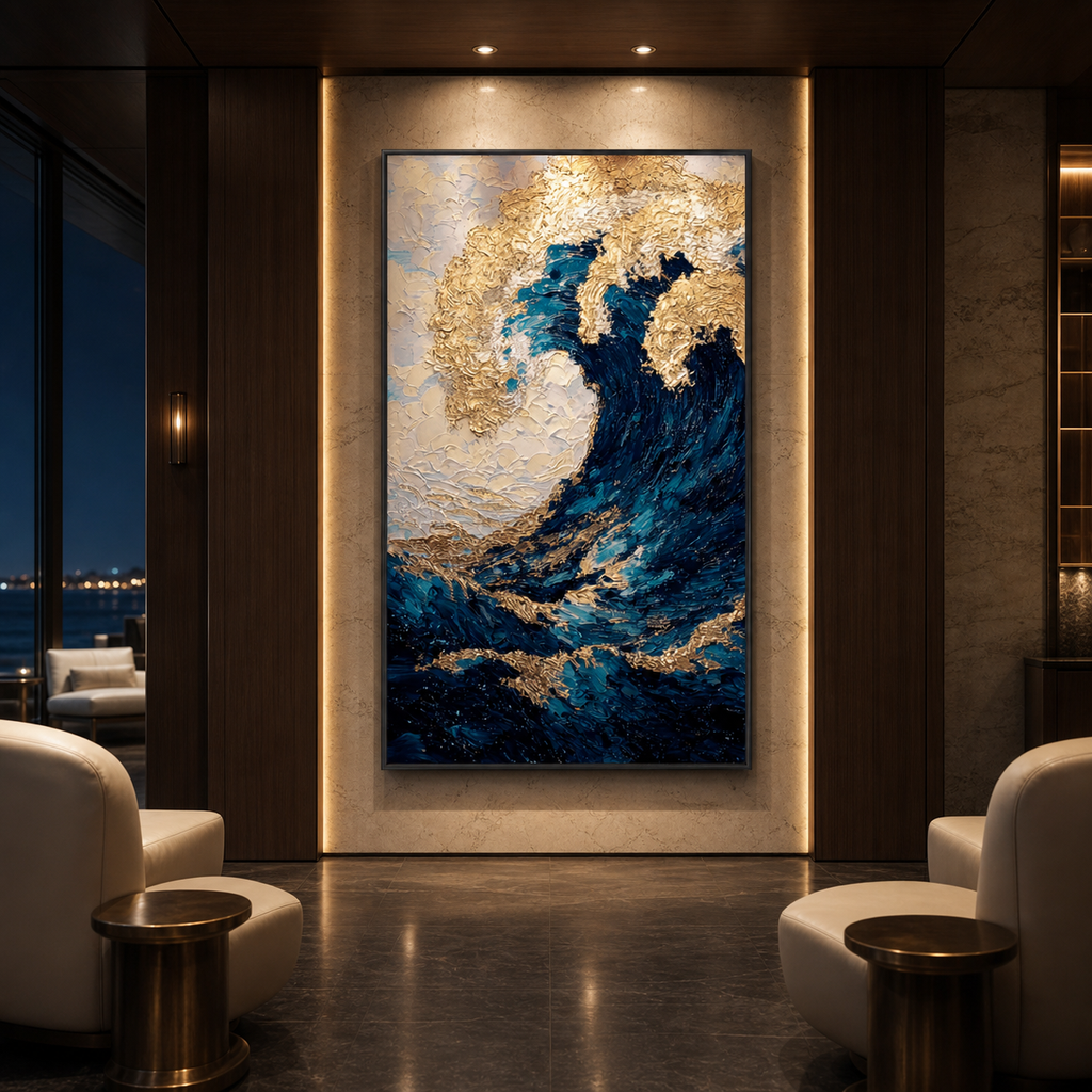 AVIORART The Rising Wave Wall Art Canvas