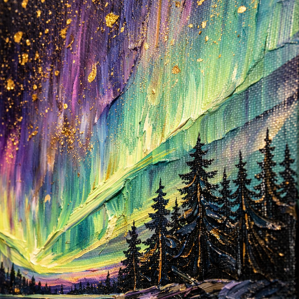 AVIORART The Glowing Lake Wall Art Canvas