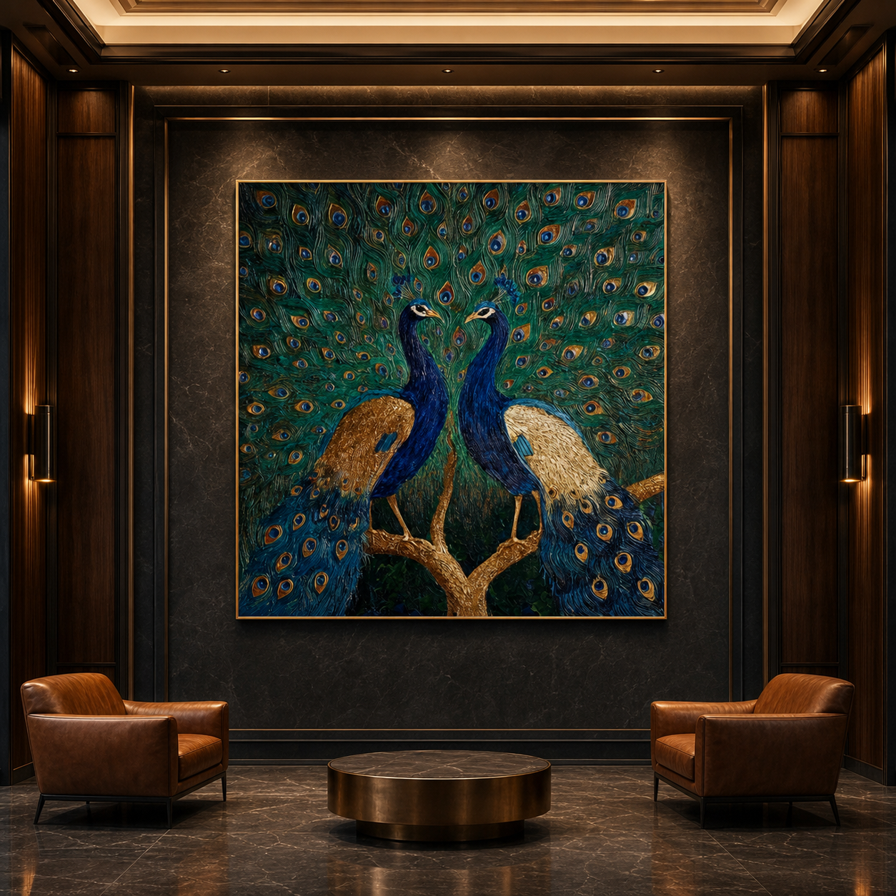 AVIORART The Golden Display Wall Art Canvas