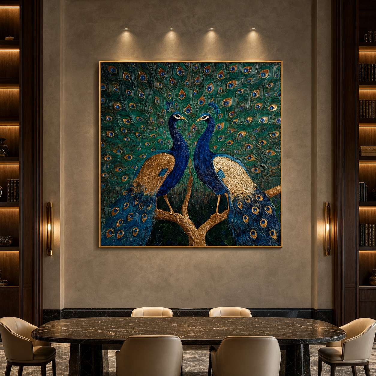 AVIORART The Golden Display Wall Art Canvas