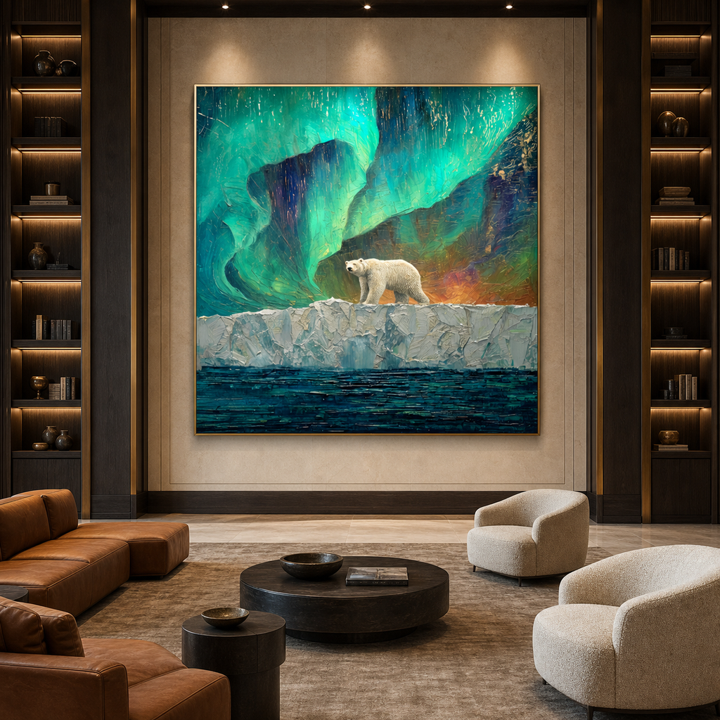 AVIORART The Ice Walker Wall Art Canvas