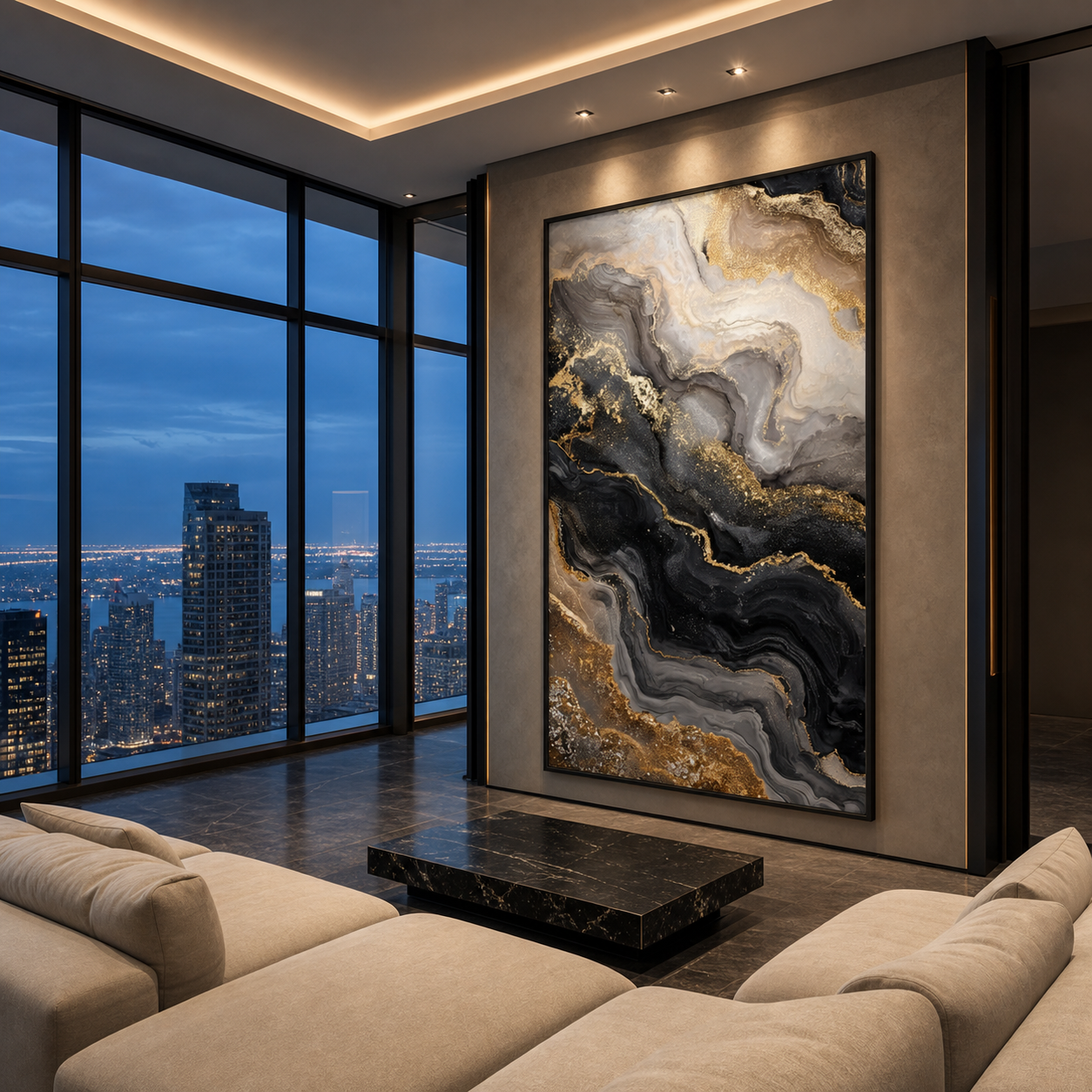 AVIORART The Obsidian Wall Art Canvas