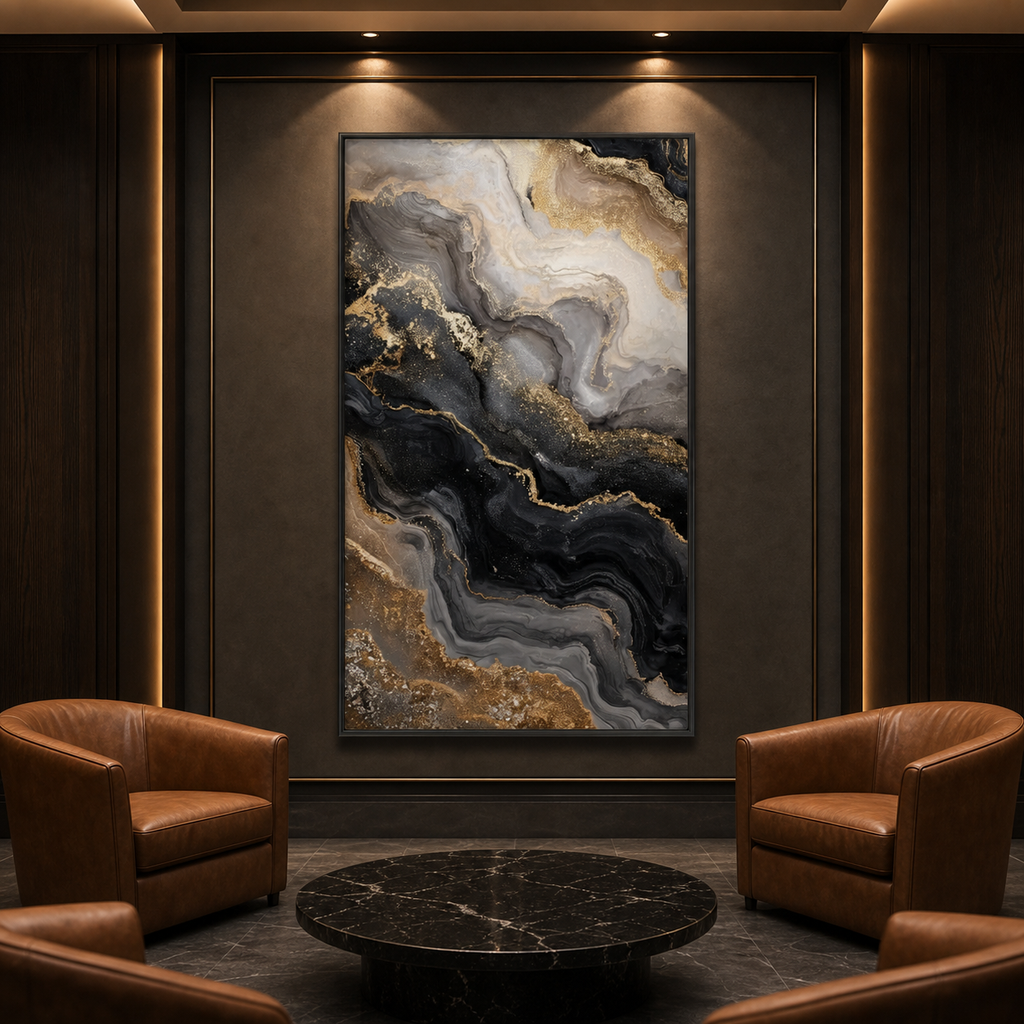 AVIORART The Obsidian Wall Art Canvas