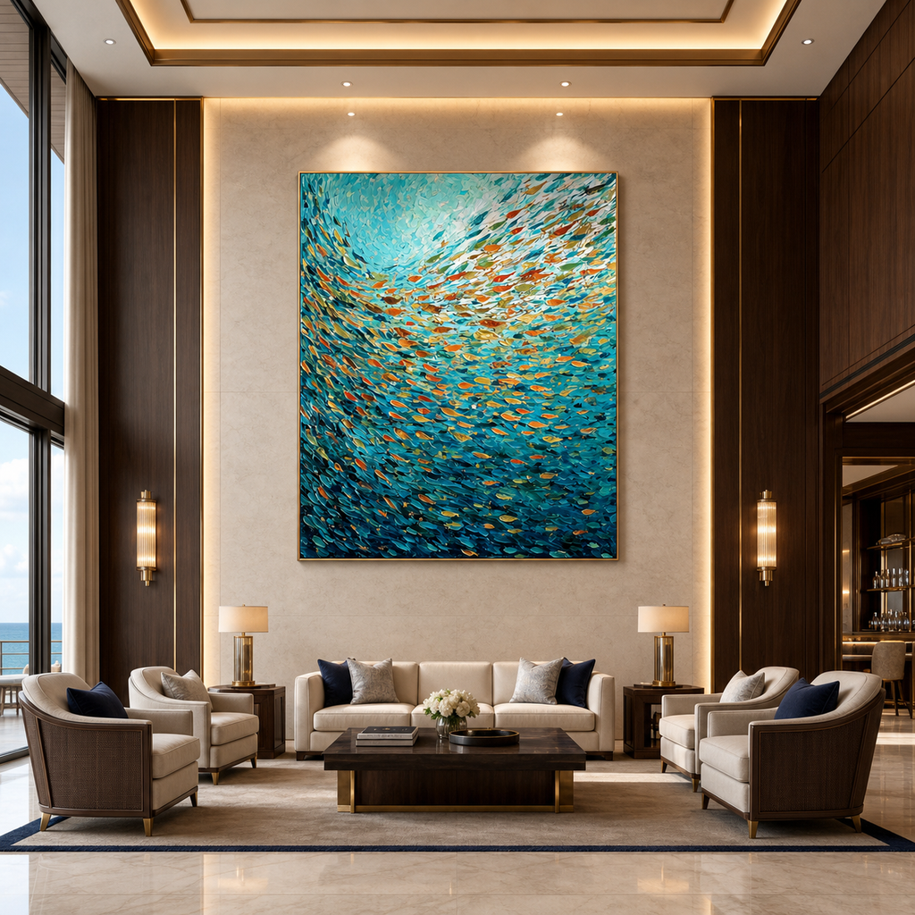 AVIORART The Spiral Reef Wall Art Canvas