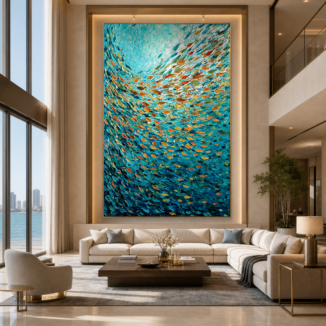 AVIORART The Spiral Reef Wall Art Canvas