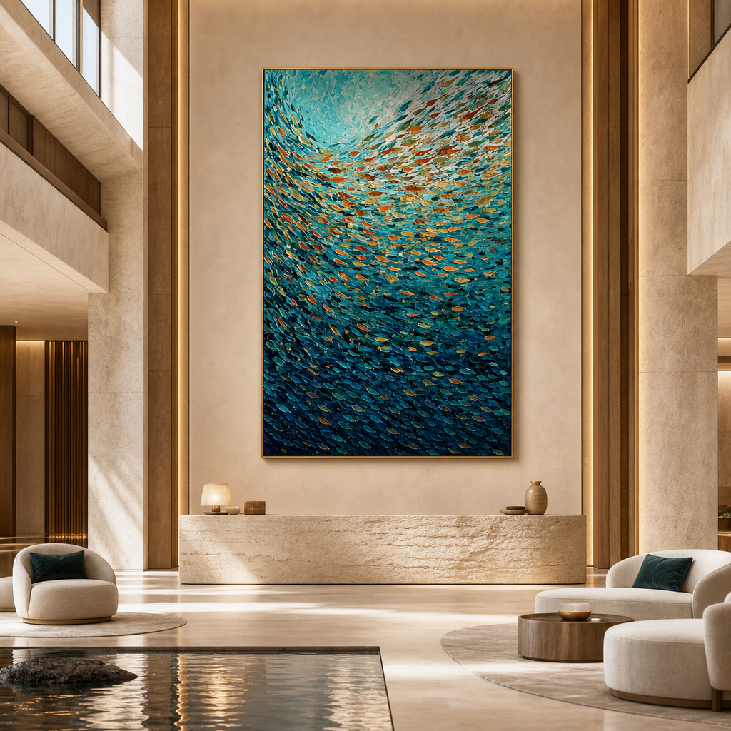 AVIORART The Spiral Reef Wall Art Canvas
