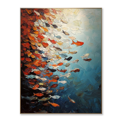 AVIORART Tides of Color Wall Art Canvas