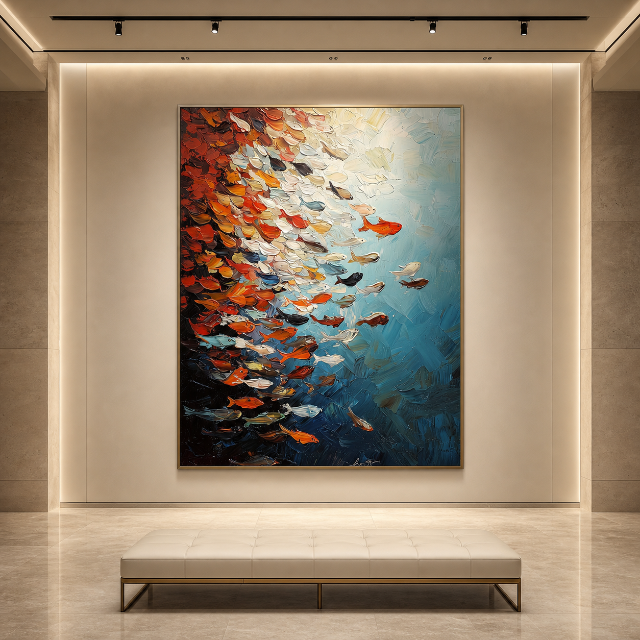 AVIORART Tides of Color Wall Art Canvas