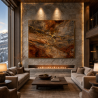 AVIORART Time Stone Wall Art Canvas