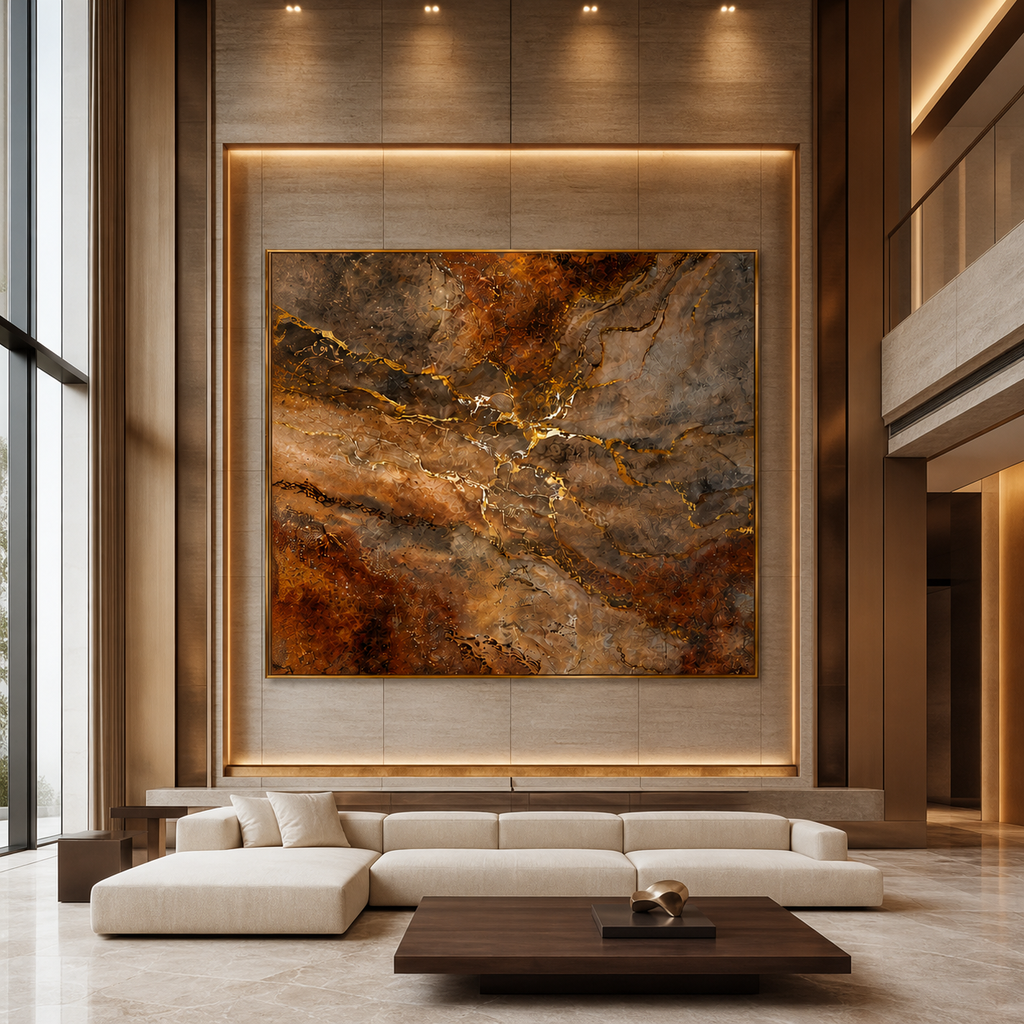AVIORART Time Stone Wall Art Canvas