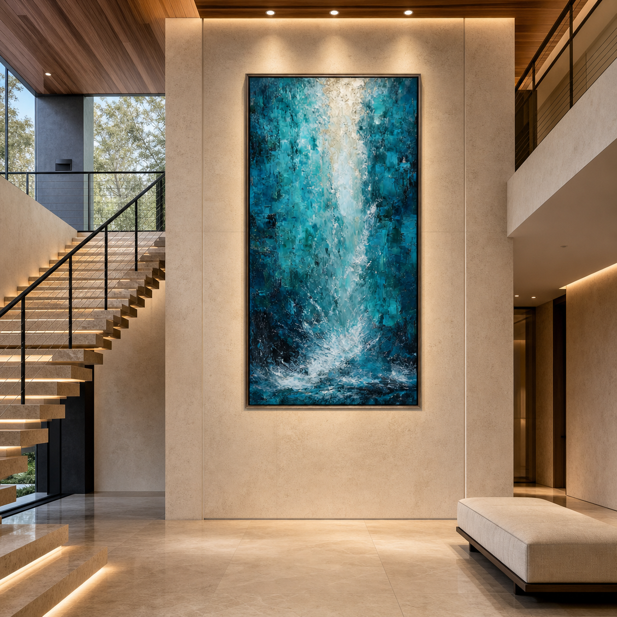AVIORART Torrential Light Wall Art Canvas