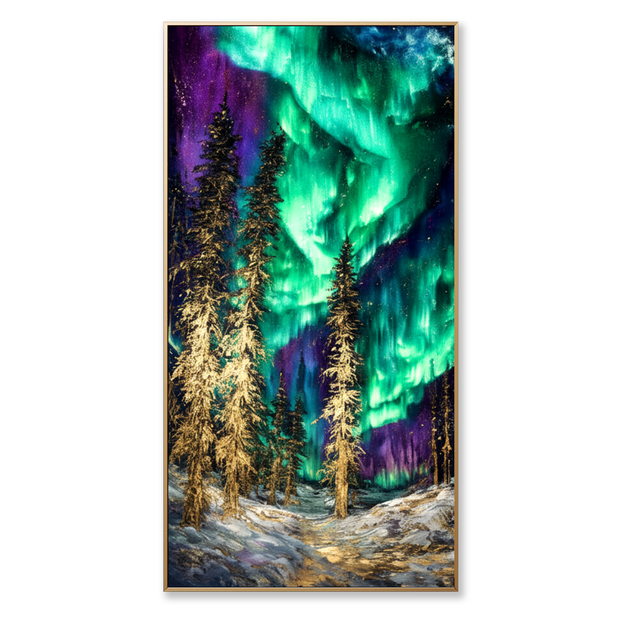 AVIORART Trees Light Wall Art Canvas