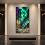 AVIORART Trees Light Wall Art Canvas