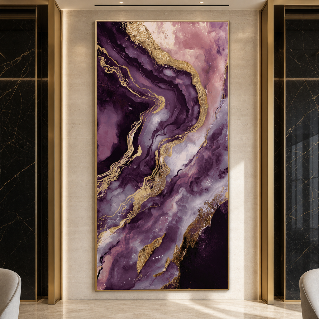 AVIORART Veins of Gold Wall Art Canvas