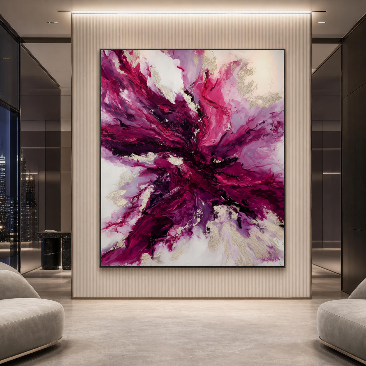 AVIORART Violet Renaissance Wall Art Canvas