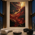 AVIORART Volcanic Currents Wall Art Canvas