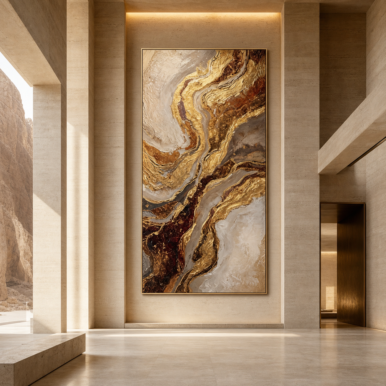 AVIORART Warm Stone Wall Art Canvas