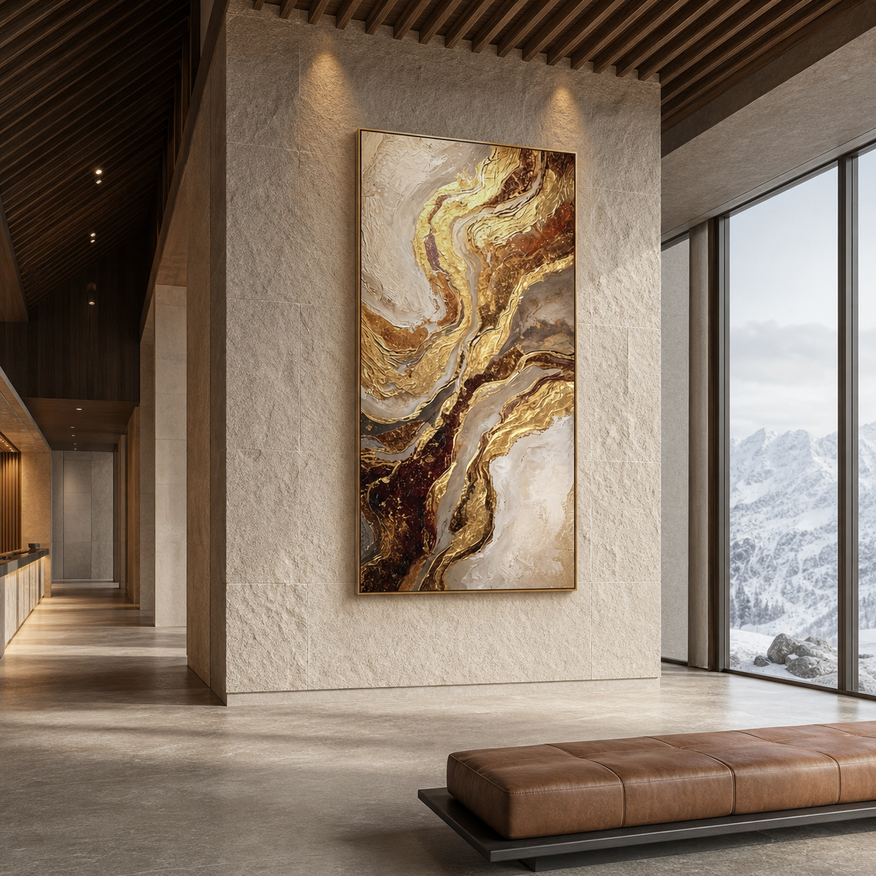 AVIORART Warm Stone Wall Art Canvas
