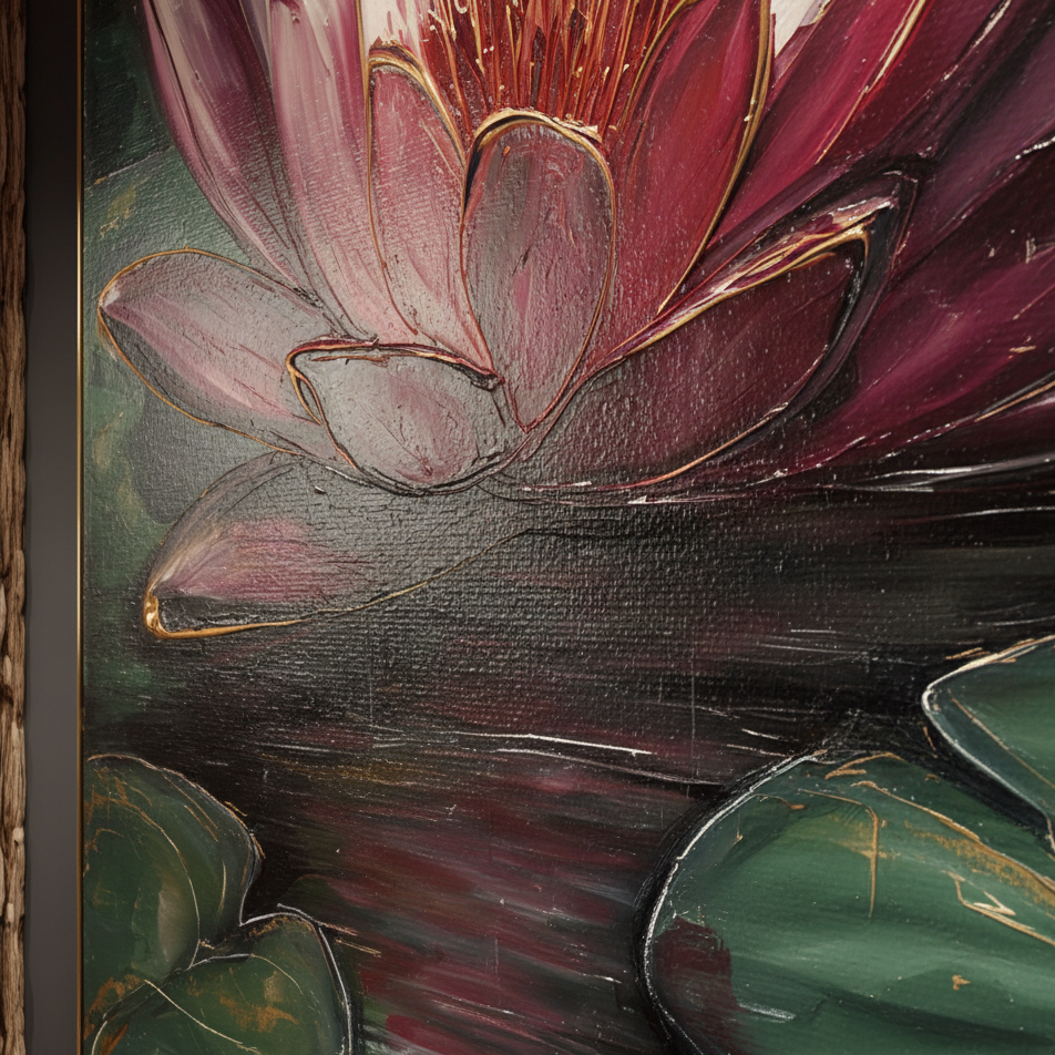 AVIORART Sacred Lotus Wall Art Canvas