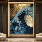 AVIORART Wave of Fortune Wall Art Canvas