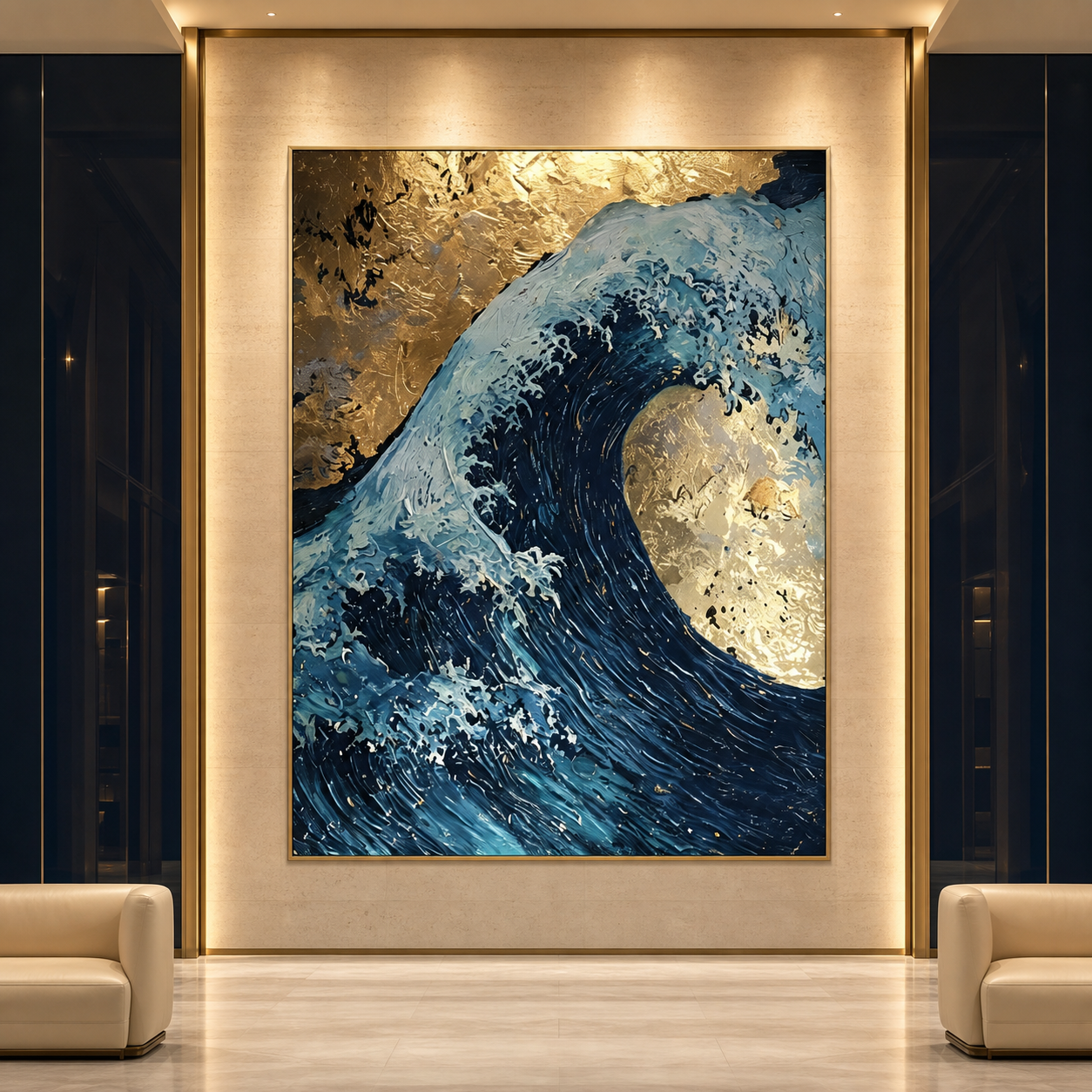 AVIORART Wave of Fortune Wall Art Canvas
