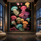 AVIORART Waves of Color Wall Art Canvas