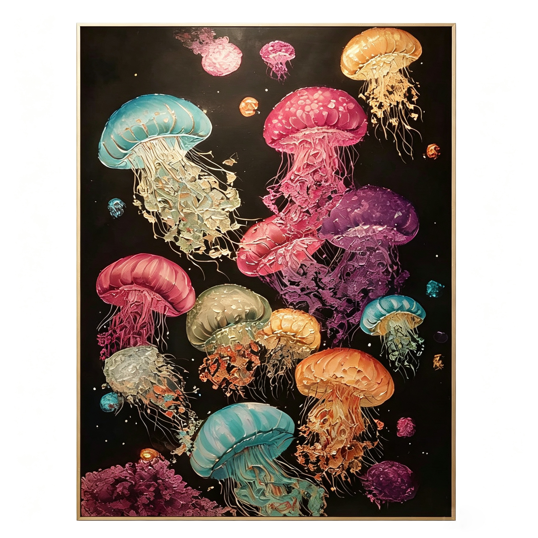 AVIORART Waves of Color Wall Art Canvas