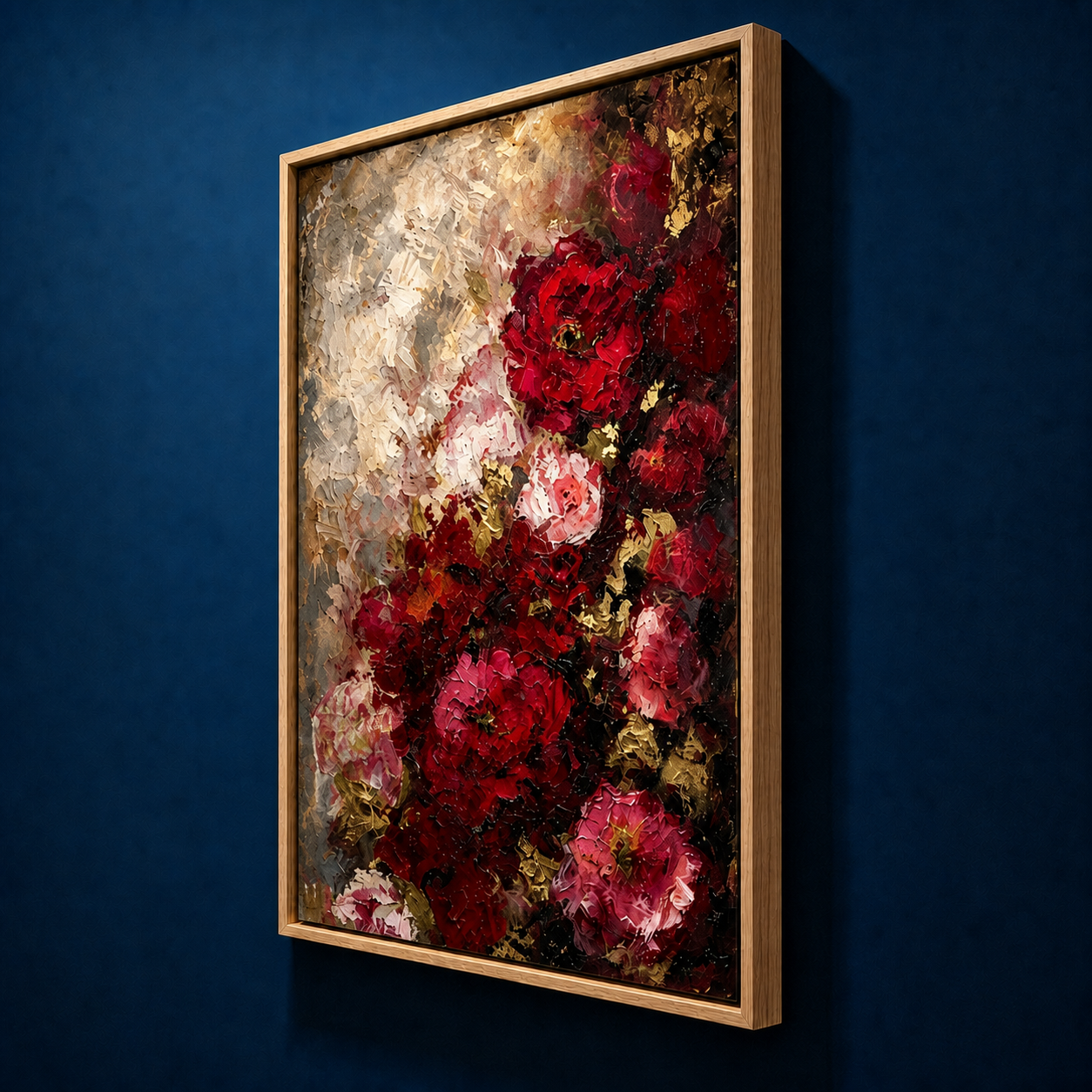 AVIORART Wine Flowers Wall Art Canvas