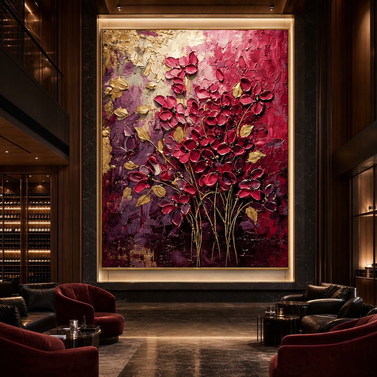 AVIORART Wine Garden Wall Art Canvas