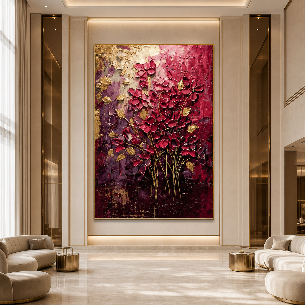 AVIORART Wine Garden Wall Art Canvas