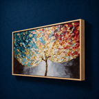 AVIORART Wall Art Canvas Wine Sapphire Tree