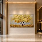 AVIORART Yellow Fortune Wall Art Canvas