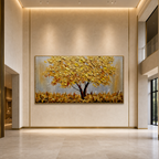 AVIORART Yellow Fortune Wall Art Canvas