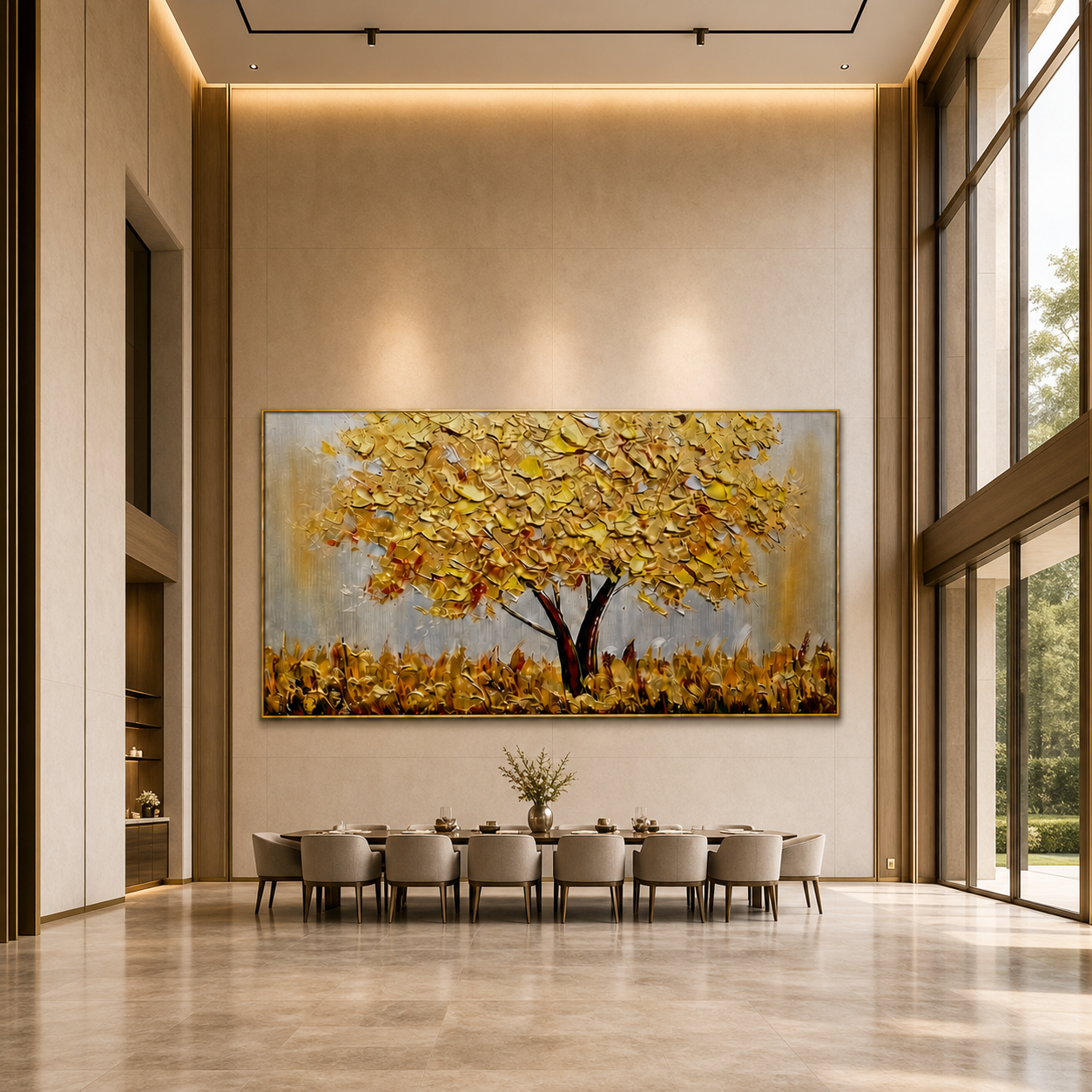 AVIORART Yellow Fortune Wall Art Canvas